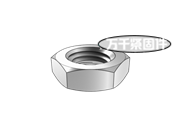 重型六角薄螺母 ASME B18.2.2