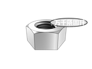 米制2型單倒角六角螺母 ASME B18.2.4.2M